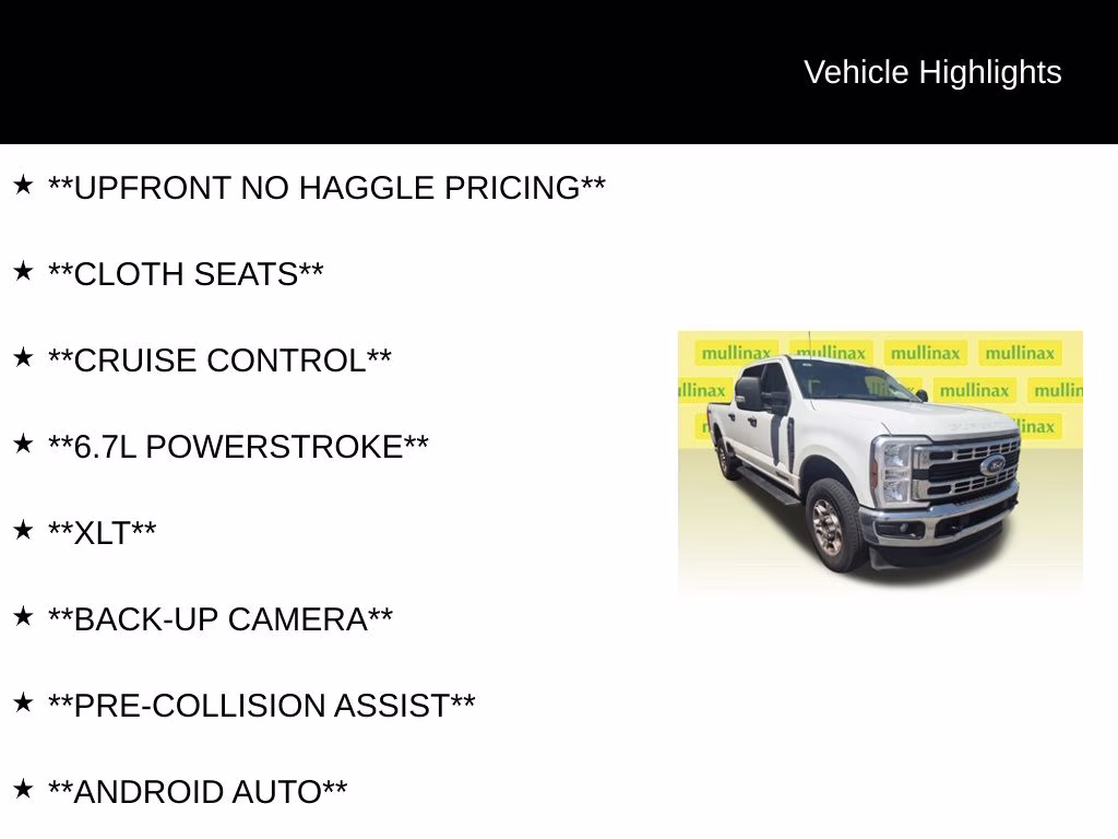 2025 Oxford White Ford Super Duty F-250 SRW XLT 4X4 Truck