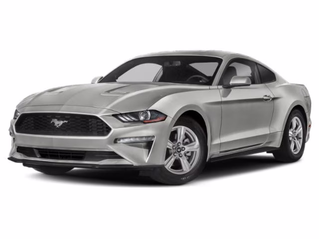 2020 Silver Ford Mustang EcoBoost Premium RWD Coupe