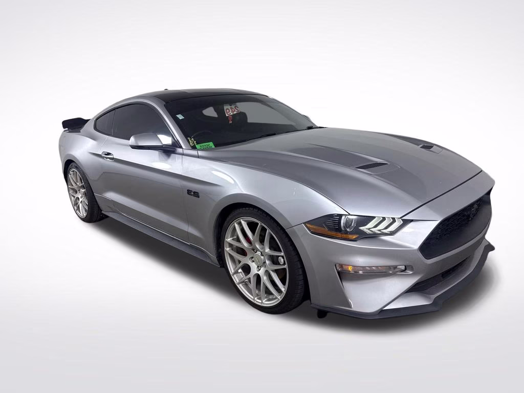 2020 Silver Metallic Ford Mustang EcoBoost Premium RWD Coupe