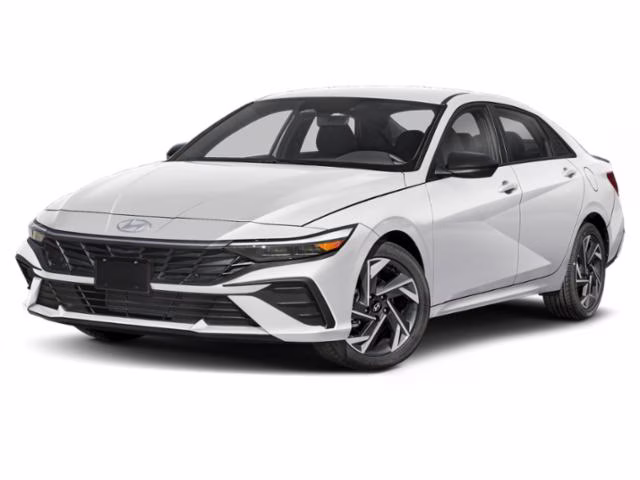 2026 Serenity White Hyundai Elantra SEL Sport FWD Sedan
