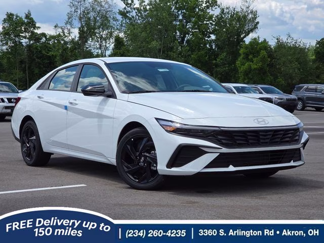 2026 Serenity White Pearl Hyundai Elantra SEL Sport FWD Sedan