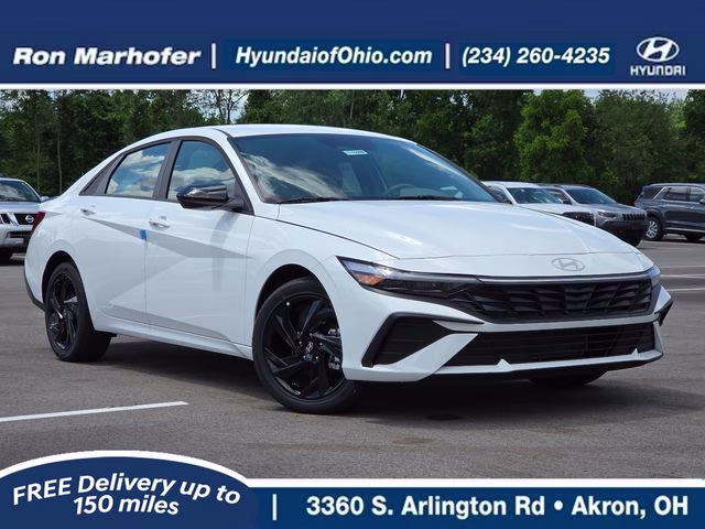 2026 Serenity White Pearl Hyundai Elantra SEL Sport FWD Sedan