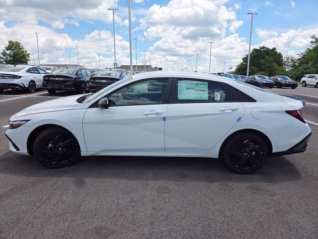 2026 Serenity White Pearl Hyundai Elantra SEL Sport FWD Sedan