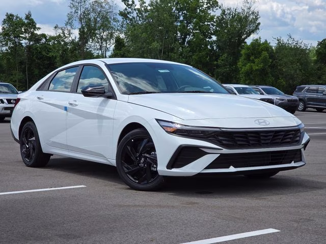 2026 Serenity White Pearl Hyundai Elantra SEL Sport FWD Sedan