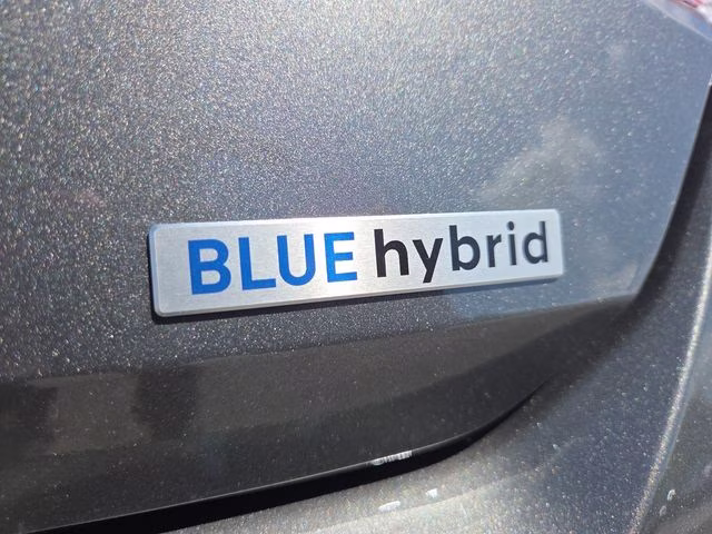 2026 Amazon Gray Hyundai Elantra Hybrid Blue FWD Sedan