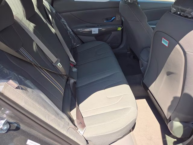 2026 Amazon Gray Hyundai Elantra Hybrid Blue FWD Sedan