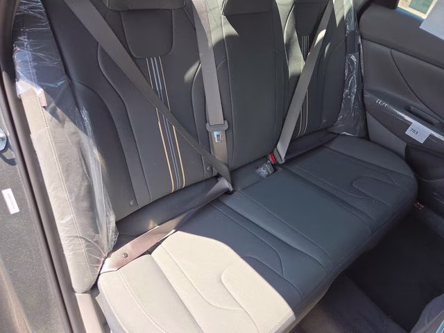 2026 Amazon Gray Hyundai Elantra Hybrid Blue FWD Sedan