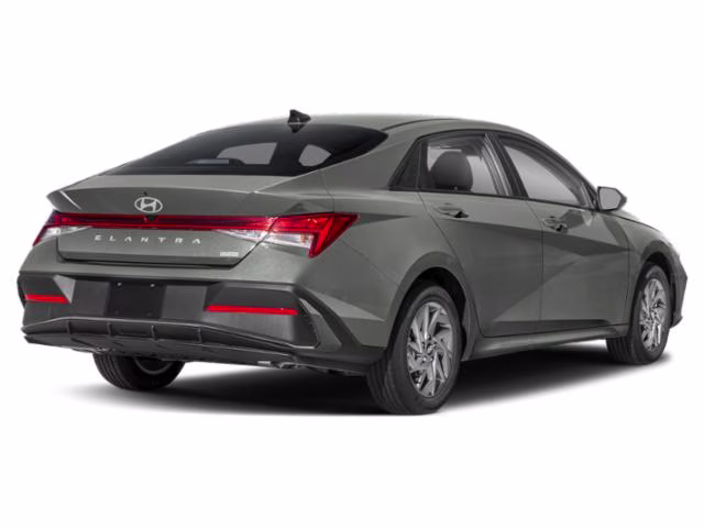2026 Amazon Gray Hyundai Elantra Hybrid Blue FWD Sedan