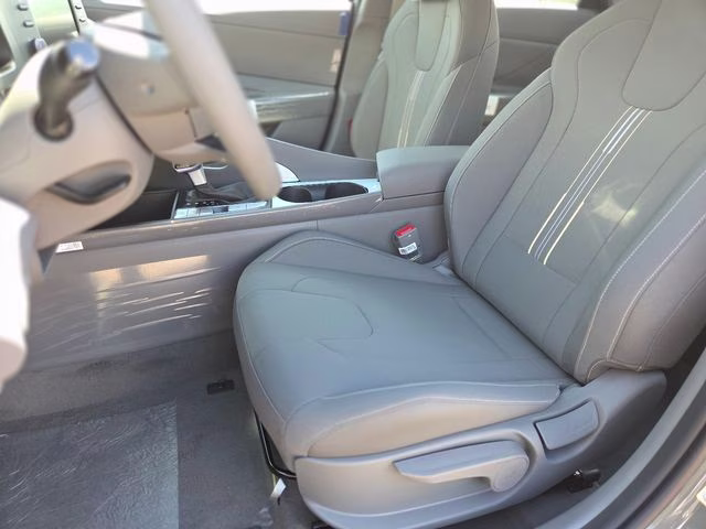 2026 Amazon Gray Hyundai Elantra Hybrid Blue FWD Sedan