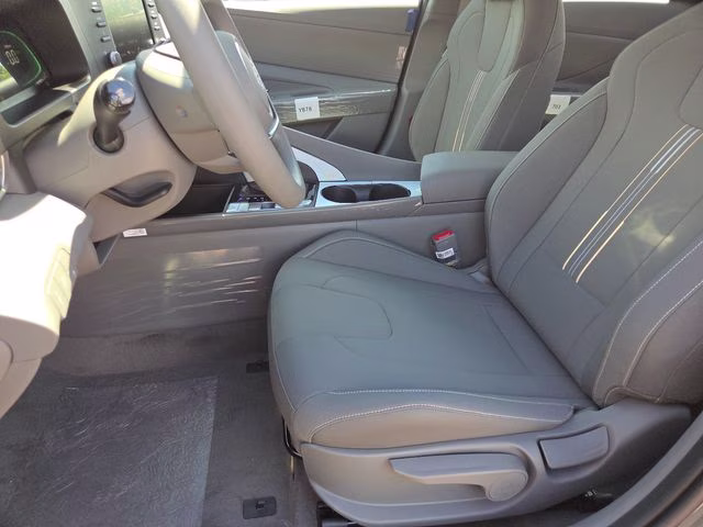 2026 Amazon Gray Hyundai Elantra Hybrid Blue FWD Sedan