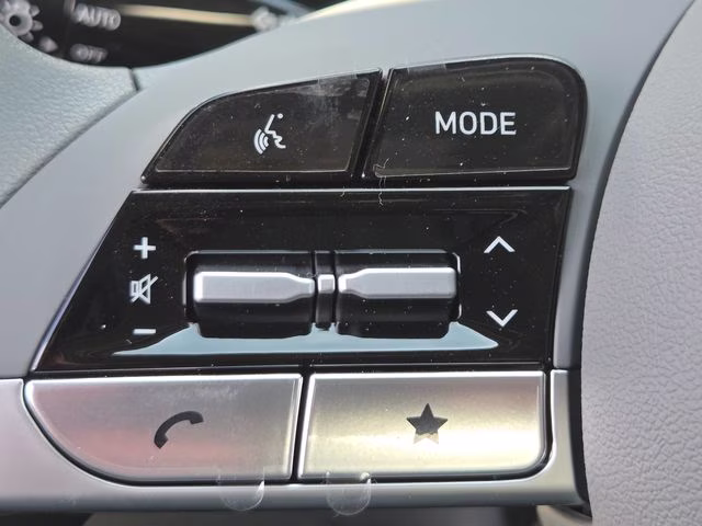 2026 Amazon Gray Hyundai Elantra Hybrid Blue FWD Sedan