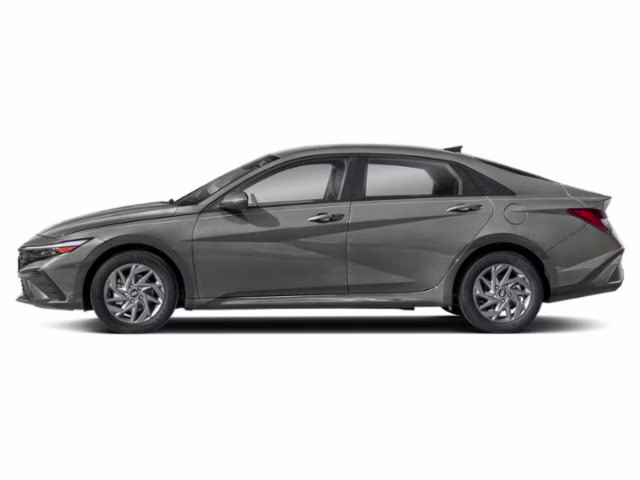 2026 Amazon Gray Hyundai Elantra Hybrid Blue FWD Sedan