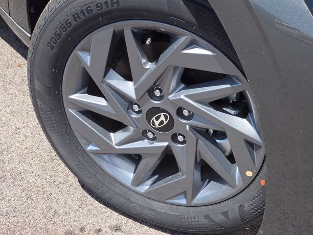 2026 Amazon Gray Hyundai Elantra Hybrid Blue FWD Sedan