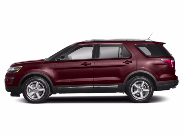 2018 Burgundy Ford Explorer Limited FWD SUV