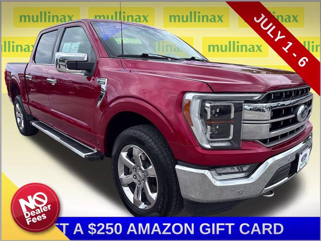 2023 Rapid Red Metallic Tinted Clearcoat Ford F-150 Lariat 4X4 Truck