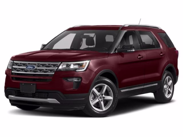 2018 Burgundy Ford Explorer Limited FWD SUV