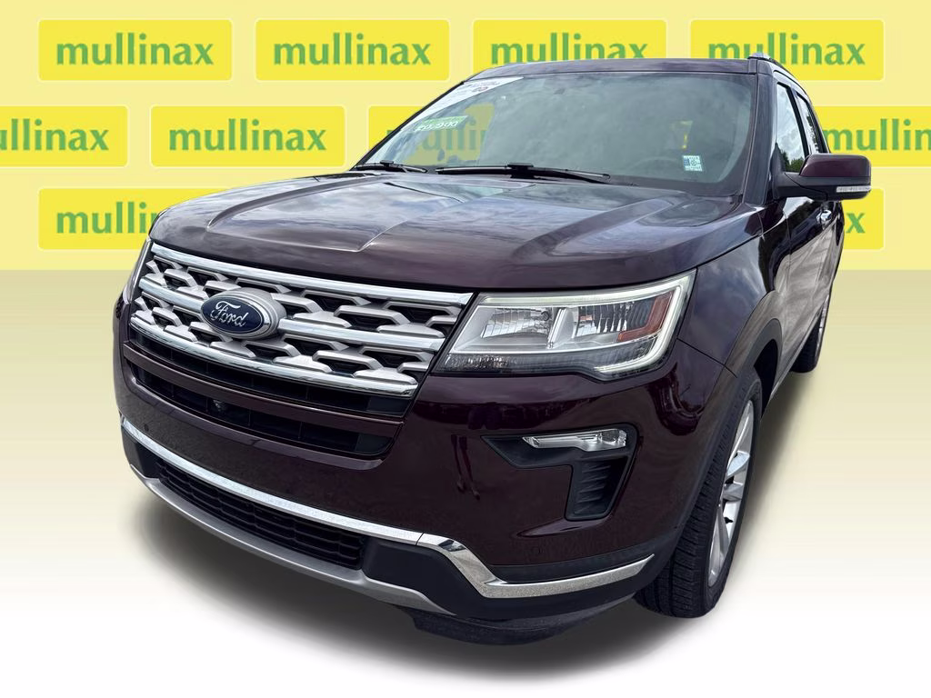 2018 Burgundy Velvet Metallic Tinted Clearcoat Ford Explorer Limited FWD SUV
