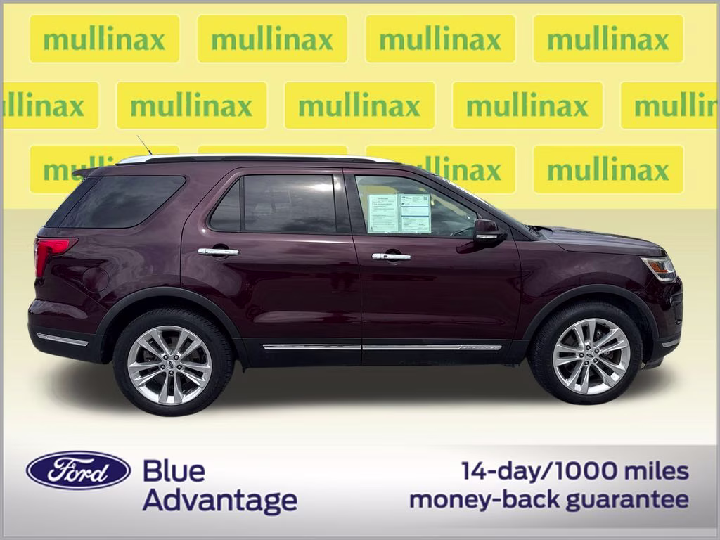 2018 Burgundy Velvet Metallic Tinted Clearcoat Ford Explorer Limited FWD SUV