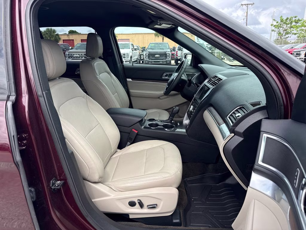 2018 Burgundy Velvet Metallic Tinted Clearcoat Ford Explorer Limited FWD SUV
