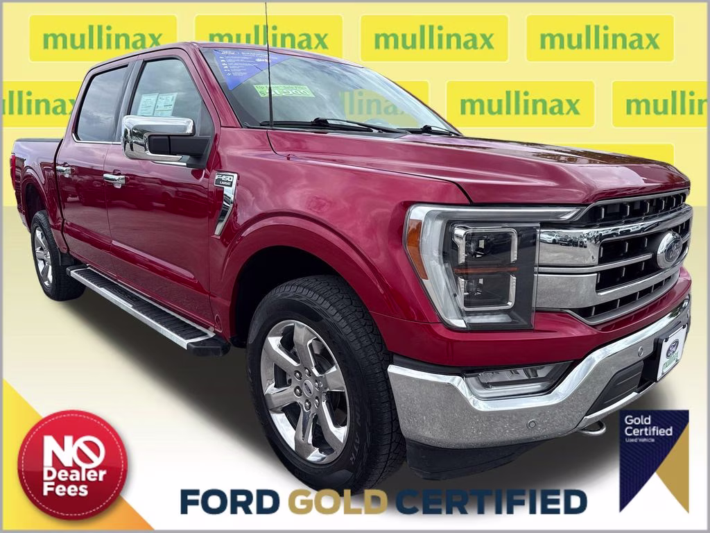 2023 Rapid Red Metallic Tinted Clearcoat Ford F-150 Lariat 4X4 Truck