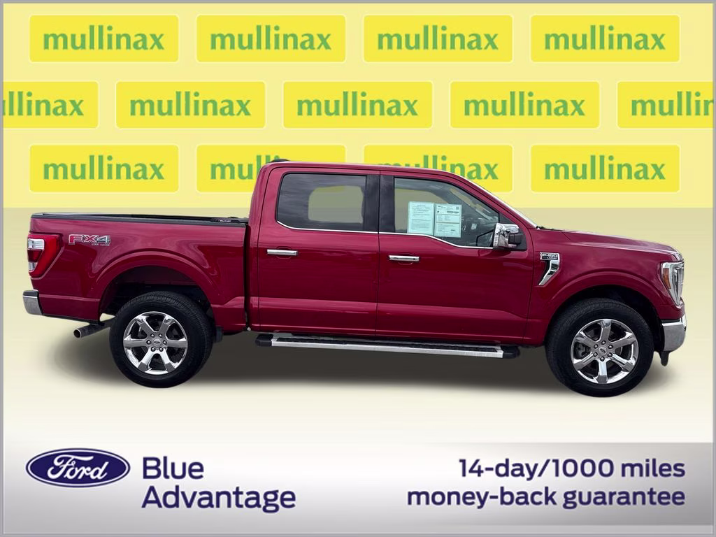 2023 Rapid Red Metallic Tinted Clearcoat Ford F-150 Lariat 4X4 Truck