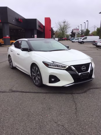 2023 White Nissan Maxima Platinum FWD Sedan
