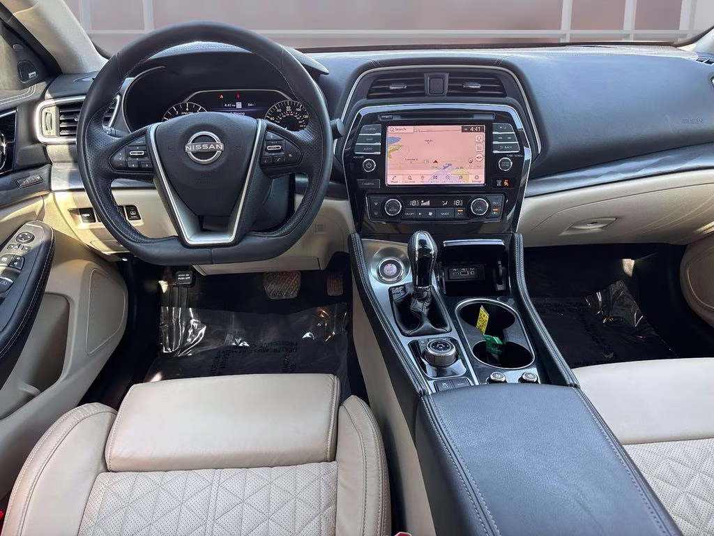 2023 White Nissan Maxima Platinum FWD Sedan