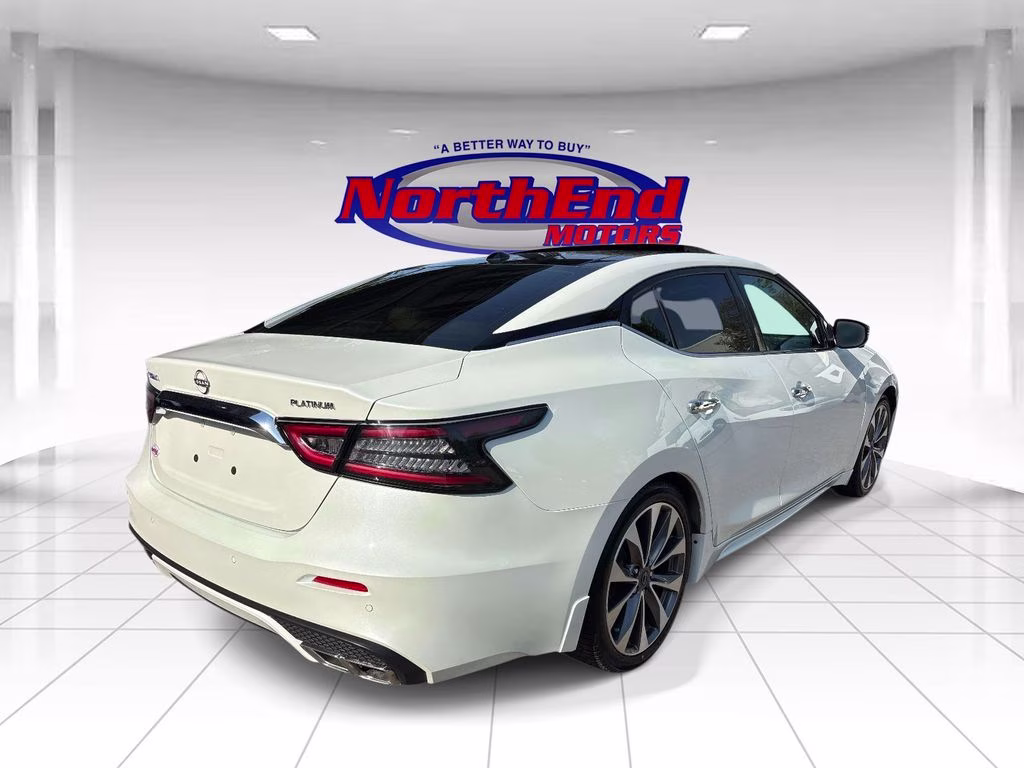 2023 White Nissan Maxima Platinum FWD Sedan