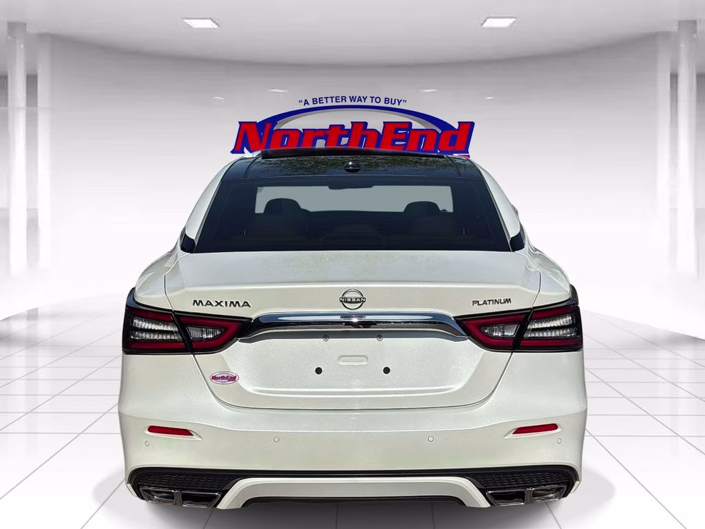 2023 White Nissan Maxima Platinum FWD Sedan