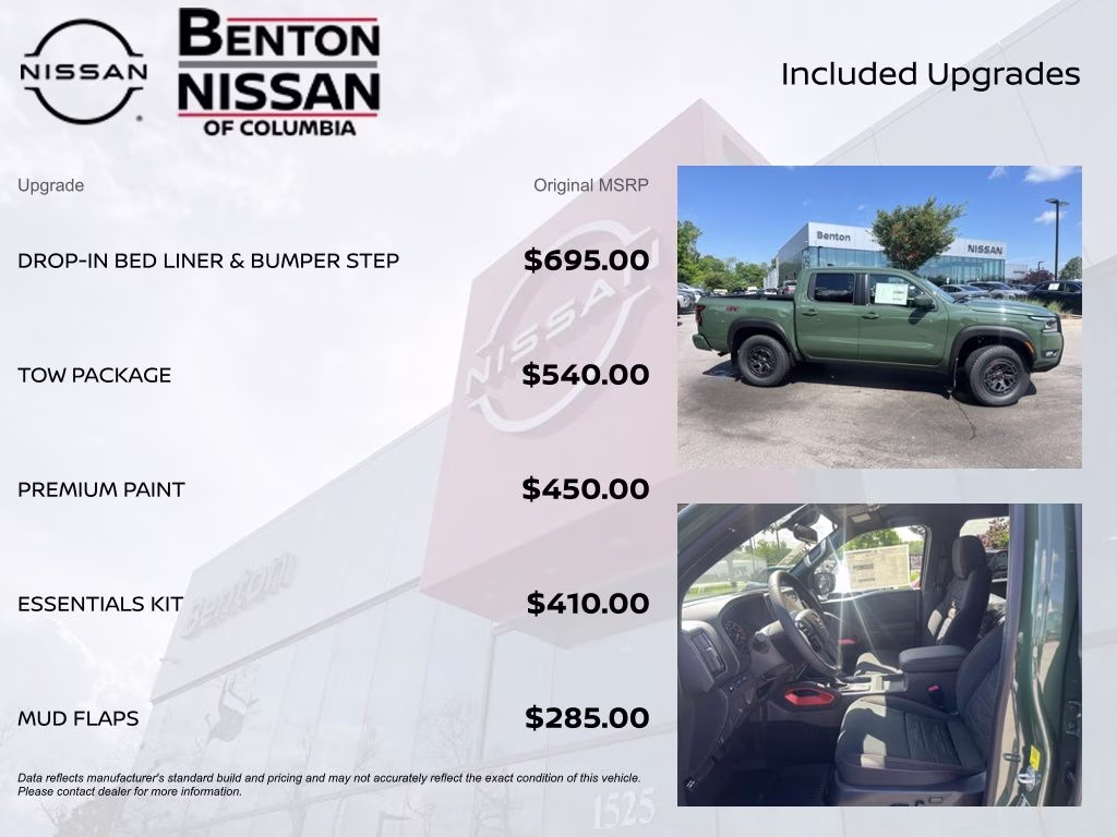 2026 Tactical Green Metallic Nissan Frontier PRO-4X 4X4 Truck
