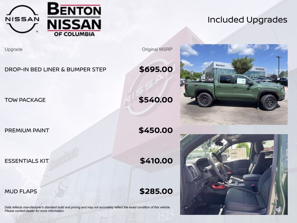 2026 Tactical Green Metallic Nissan Frontier PRO-4X 4X4 Truck