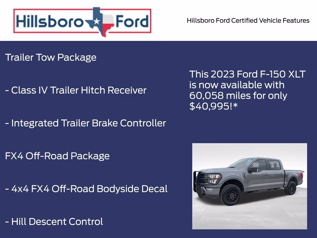 2023 Carbonized Gray Metallic Ford F-150 XLT 4X4 Truck