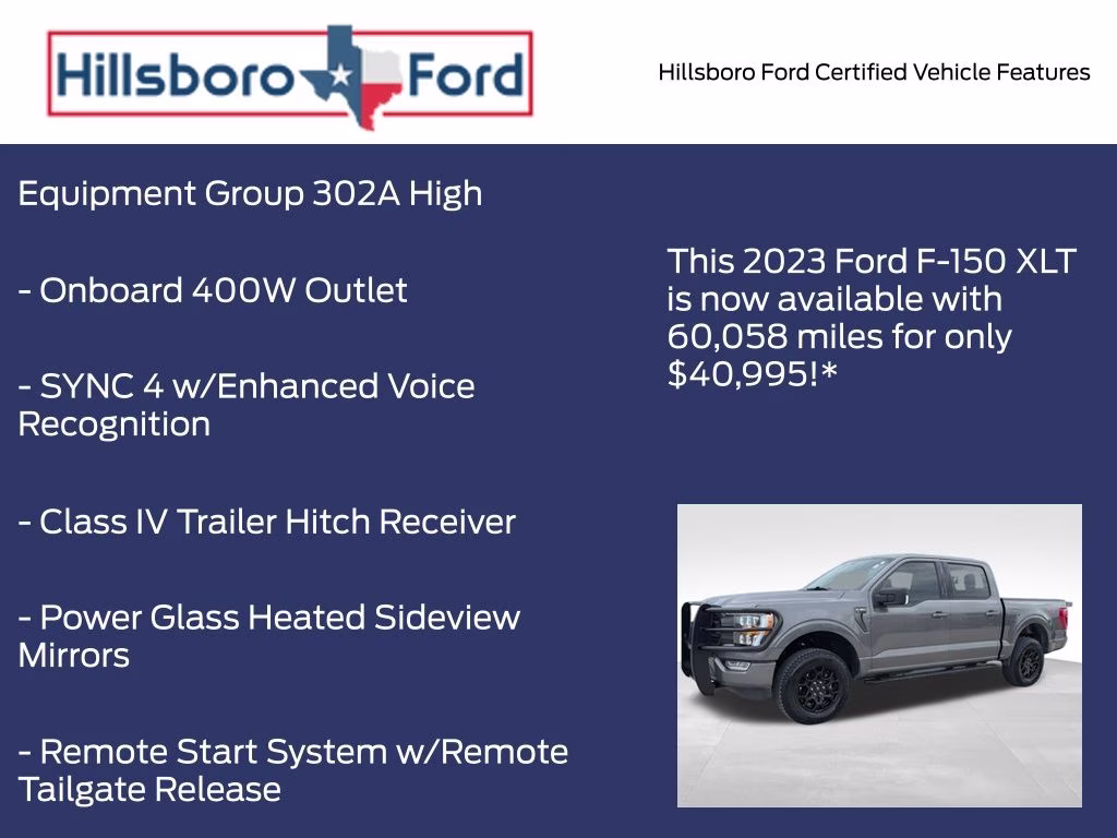 2023 Carbonized Gray Metallic Ford F-150 XLT 4X4 Truck