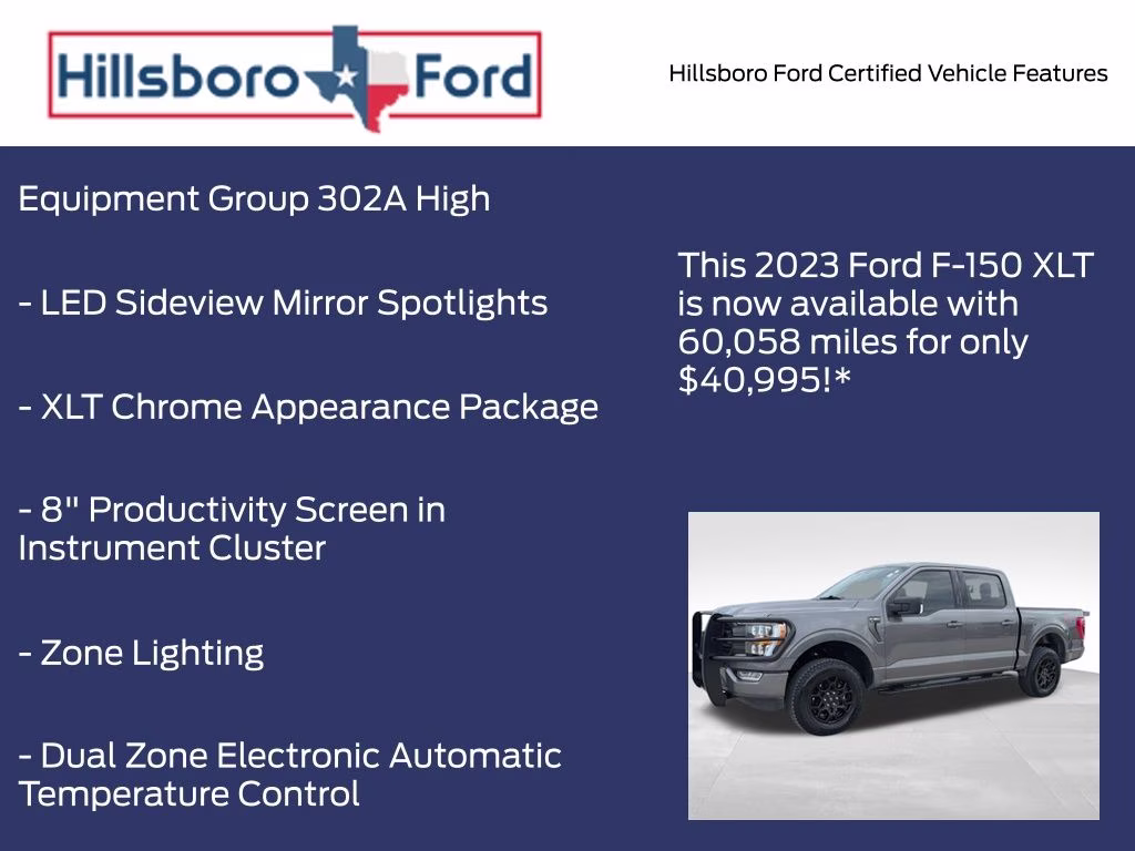 2023 Carbonized Gray Metallic Ford F-150 XLT 4X4 Truck