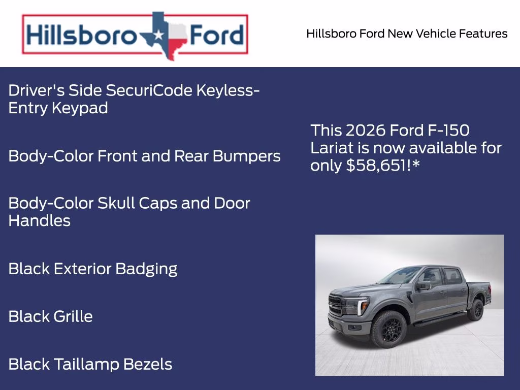 2026 Carbonized Gray Metallic Ford F-150 Lariat 4X4 Truck