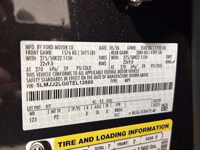 2026 Starlight Gray Premium Co Lincoln Navigator Reserve 4X4 SUV