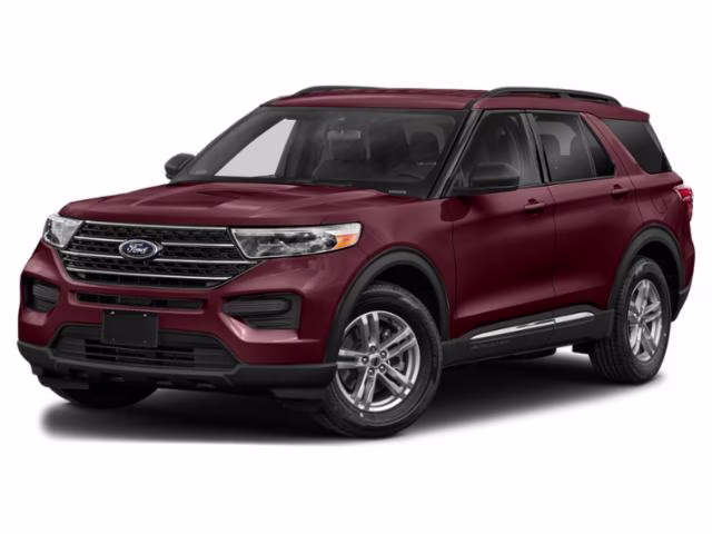 2022 Burgundy Ford Explorer XLT RWD SUV