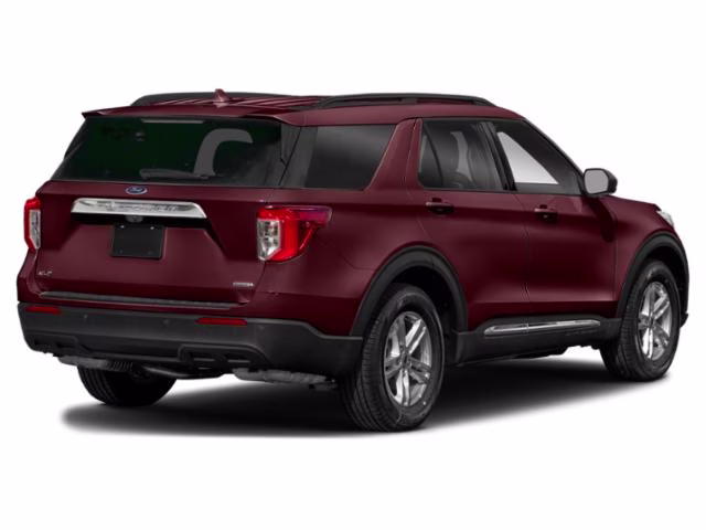 2022 Burgundy Ford Explorer XLT RWD SUV
