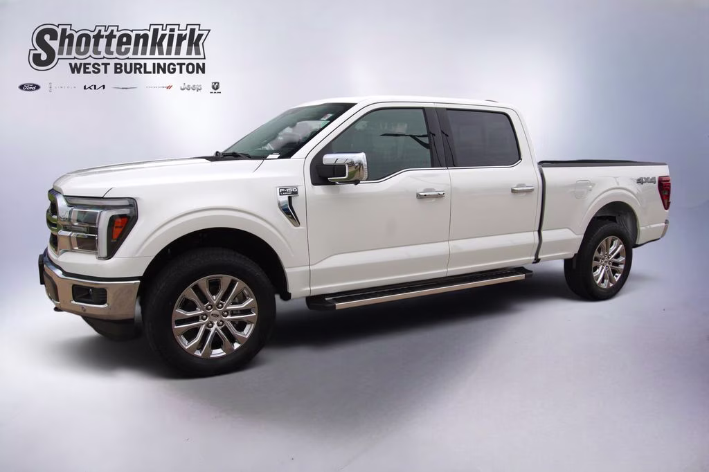 2026 White Metallic Ford F-150 Lariat 4X4 Truck