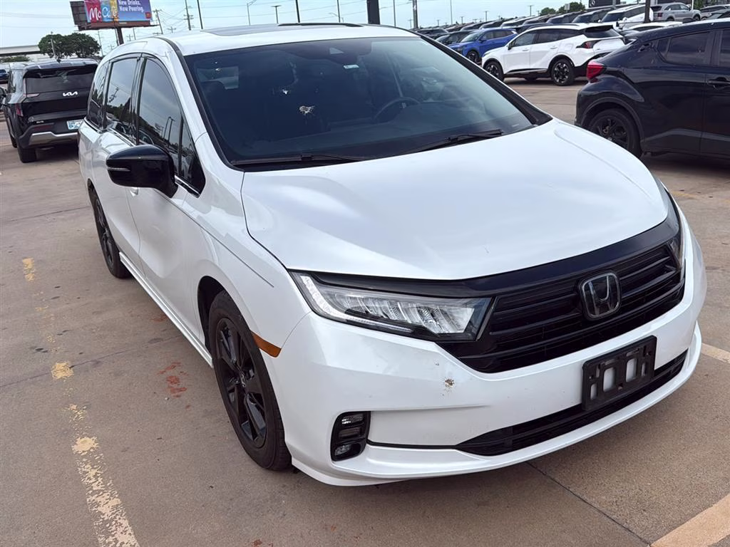 2023 Platinum White Pearl Honda Odyssey Sport FWD Van