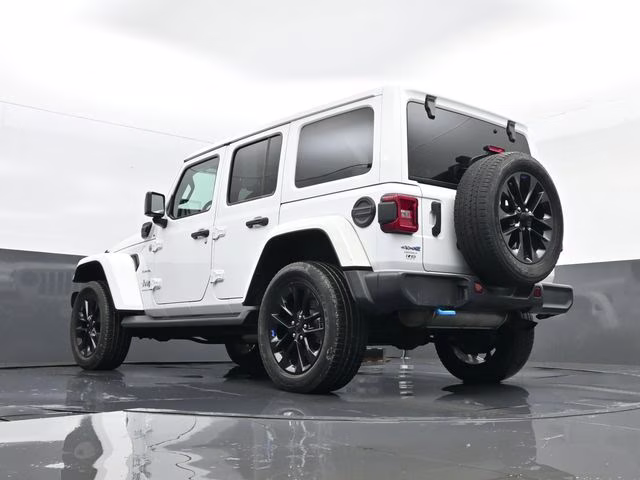 2023 Bright White Clearcoat Jeep Wrangler Sahara 4xe 4X4 SUV