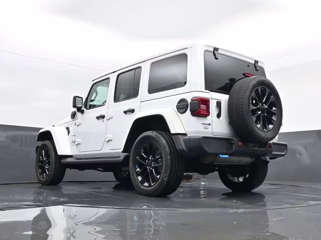 2023 Bright White Clearcoat Jeep Wrangler Sahara 4xe 4X4 SUV