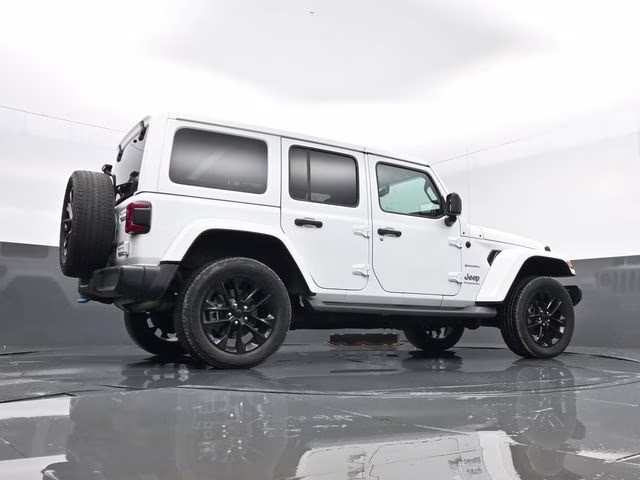 2023 Bright White Clearcoat Jeep Wrangler Sahara 4xe 4X4 SUV
