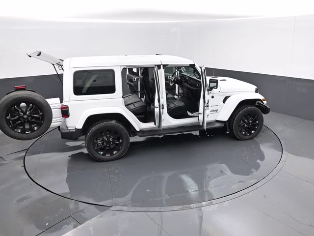 2023 Bright White Clearcoat Jeep Wrangler Sahara 4xe 4X4 SUV