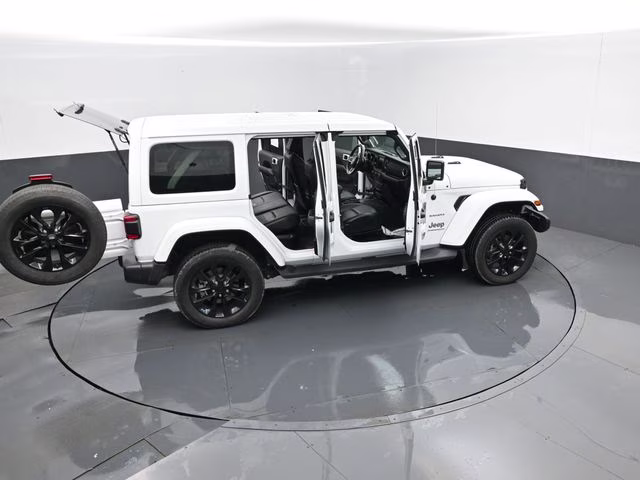 2023 Bright White Clearcoat Jeep Wrangler Sahara 4xe 4X4 SUV