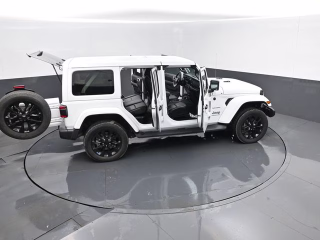 2023 Bright White Clearcoat Jeep Wrangler Sahara 4xe 4X4 SUV