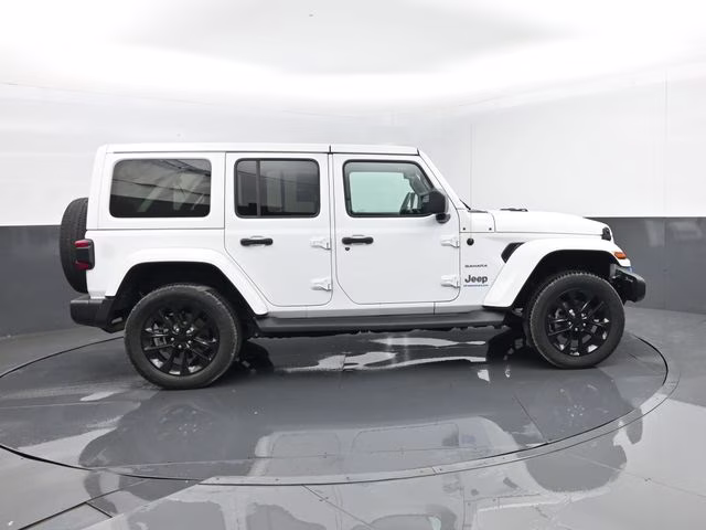 2023 Bright White Clearcoat Jeep Wrangler Sahara 4xe 4X4 SUV
