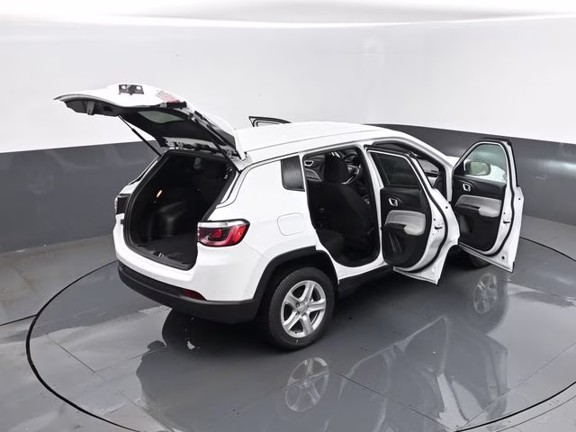 2023 Bright White Clearcoat Jeep Compass Sport 4X4 SUV