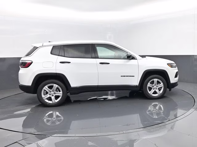 2023 Bright White Clearcoat Jeep Compass Sport 4X4 SUV