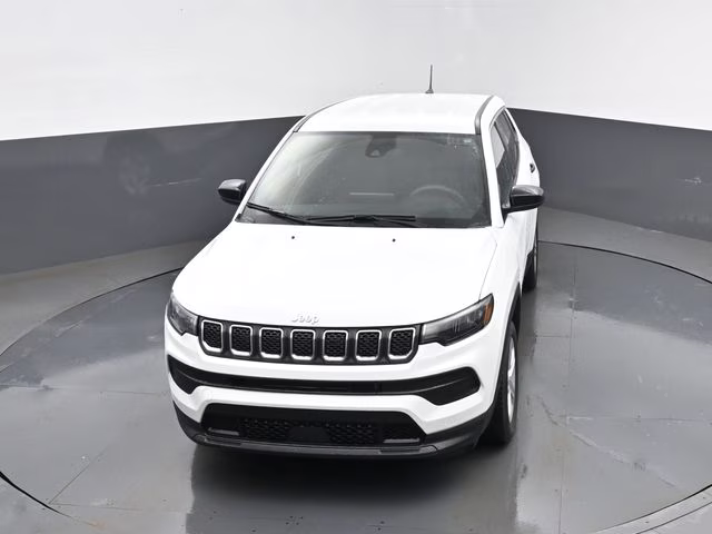 2023 Bright White Clearcoat Jeep Compass Sport 4X4 SUV